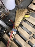 Tool bundle--leaf rakes, tree saw, broom
