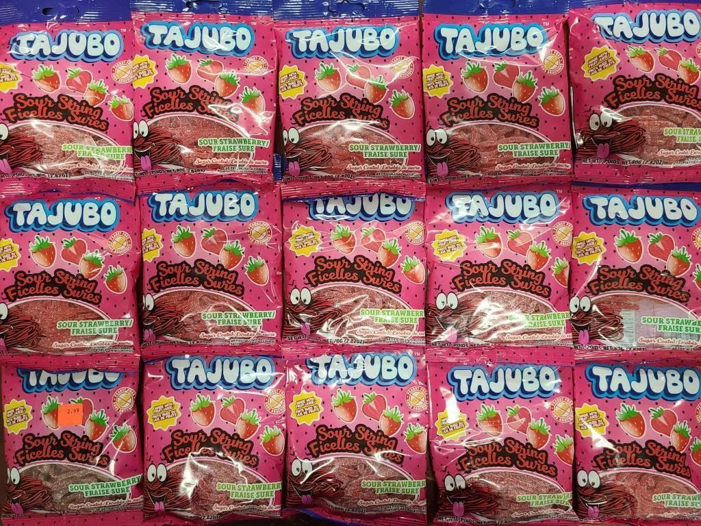 15X80g ASSORTED TAJUBO SOUR STRINGS - 05/24