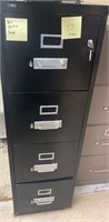 Fireproof Black File Cabinet 54H 28.5W 21D