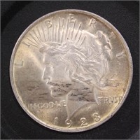 US Silver Coin 1923 Peace Silver Dollar $1, circul