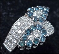 $9800 14K  Diamond(0.73Ct,Si1-Si2,F-G)(0.73ct) Blu