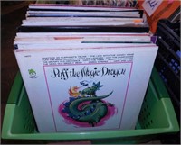 50 Vintage vinyl LP record albums: children &