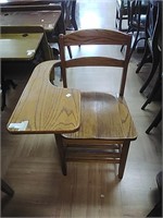 >Wooden Desk Chair