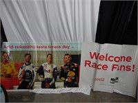Coca-Cola Racing Family Welcome Race Fans Banner