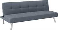 Serta Rane Convertible Sofa Lounger Light Grey