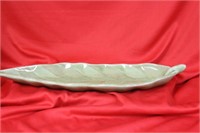 A Pottery Leaf Dish