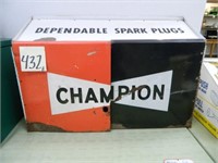 Champion Spark Plugs Metal Cabinet