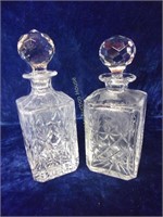 Sparkling Cut Crystal Decanters