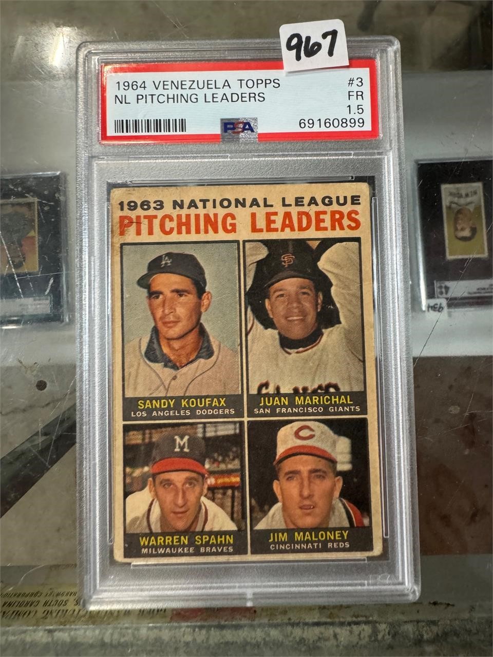 1964 Topps Venezuelan - NL Pitching Leaders