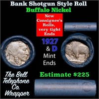 Buffalo Nickel Shotgun Roll in Old Bank Style 'Bel