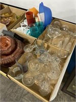 4 Boxes of Glassware