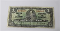 Bank of Canada One Dollar Bill