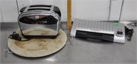 Toaster, bag sealer, pizza stone, tested