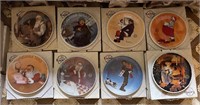 9 Rockwell Society Christmas Collector's Plates