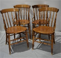 4 pcs Rustic Dining Chairs