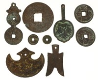 CHINESE BRONZE COIN LOT