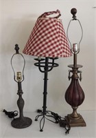 Plastic & Metal Table Lamps (23"-31" Tall)