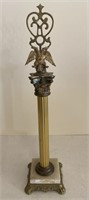 Vtg. Brass Letter Holder Stand (20? Tall)