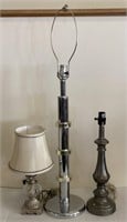 Metal & Glass Table Lamps (16” - 37” Tall)