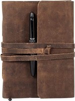 NEW Leather Journal Lined Paper with luxury pen