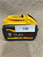 Dewalt 9AH flex volt battery
