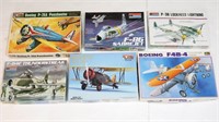 (6) Model Airplane Kits