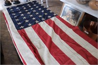 American Flag with 48 stars 7 ft long