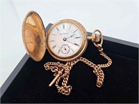 Seth Thomas Pocket Watch w/ 9k Gold Chain