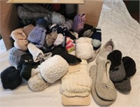 Large Lot of Ladies Socks & Slippers. Winter &