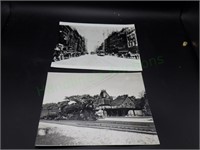 2 8" x 10" black/white historic transport prints