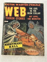 1962 AUG WEB TERROR STORIES PULP BONDAGE COVER