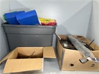TOOLS, OILERS, CANVAS BAGS, PLASTIC CONTAINERS