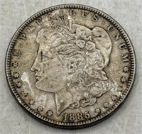 (E) 1885 Silver Morgan Dollar Coin