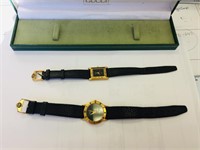 Pair of Gucci watches with gift box