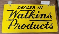 "DEALER IN WATKINS PRODUCTS" TIN SIGN