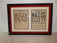1945 Stars & Stripes Newspaper Hitler Dead & more