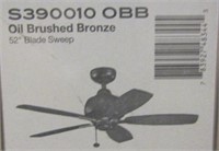 52" Oil Brushed Bronze Ceiling Fan