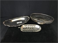 3 Piec Silver-Plate Lot