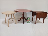 Group of 3 doll furniture tables