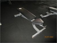 Steel framed adjustable dumbbell exercise bench