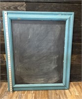Large Teal Framed Chalkboard, Appx. 30" x 36"