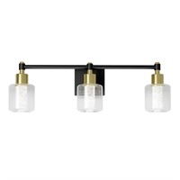 26 in. 3-Light Gold 5CCT LED Vanity Light Bar