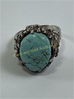 925 ring with turquoise size 8