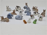 Lot of Miniatures,  Elephants, Kitties, Dogs +