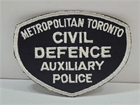 Vintage Metropolitan Toronto Aux Police Patch