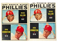 2 -1964 Topps Baseball No 243 Richie Dick Allen RC