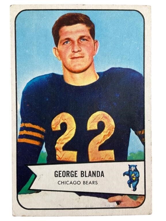 1954 Bowman Football No 23 George Blanda RC