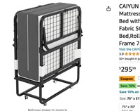 CAIYUN Folding Bed with Mattress,Guest Bed