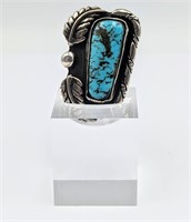 Nice Vintage Silver & Turquoise Ring