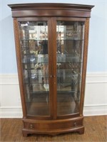 JASPER LARGE DOUBLE LOCKING DOOR CURIO MINT